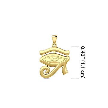 Beyond the symbolism of the Eye of Horus Solid Gold Pendant GPD5505 - Jewelry